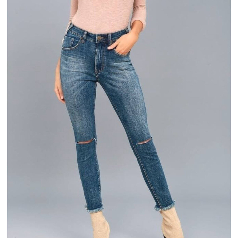 One Teaspoon High Waisted Freebird II Distressed Jeans